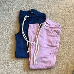 Universal thread jogger sweatpants pink and blue bundle. Size XS.